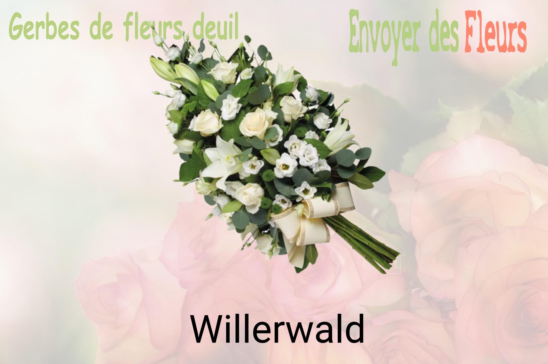Gerbe de fleurs de deuil livrée à Willerwald